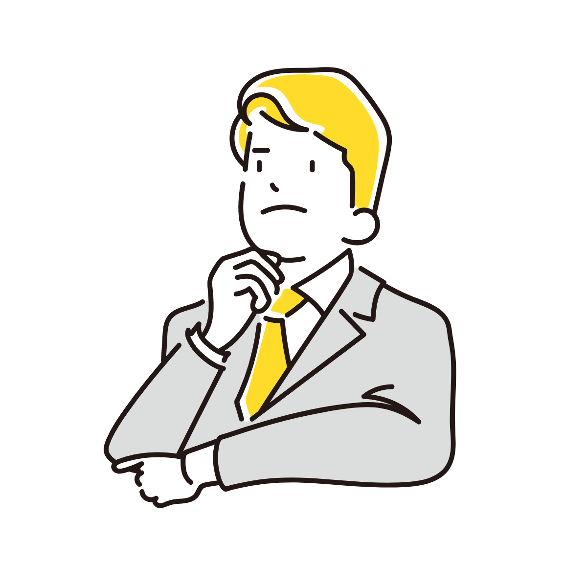 悩んでいる人